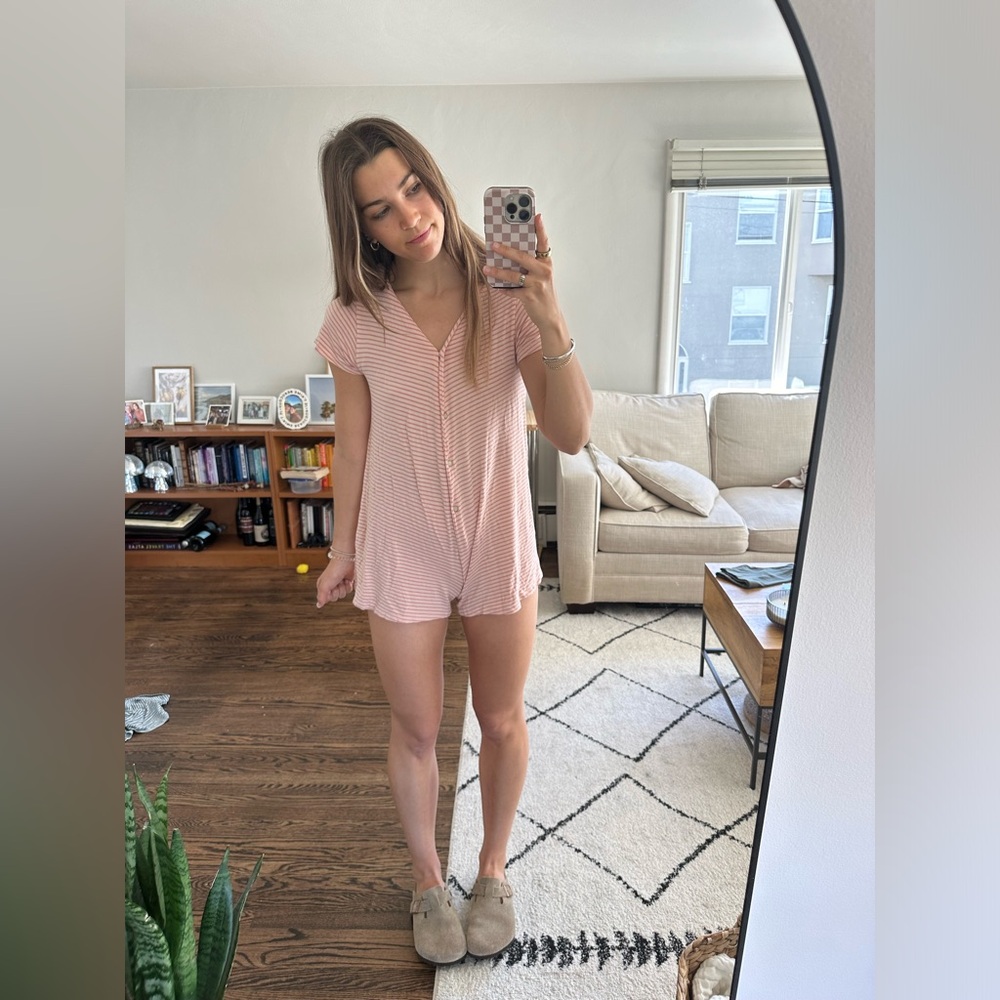 Striped romper